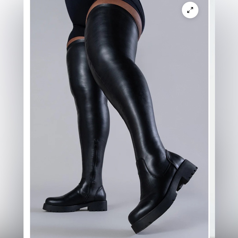 Azalea Wang Thigh High Boots Size 10